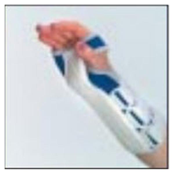 Zimmer Splint Deluxe Wrist Aluminum/Vinyl White/Blue Size Small Right Ea