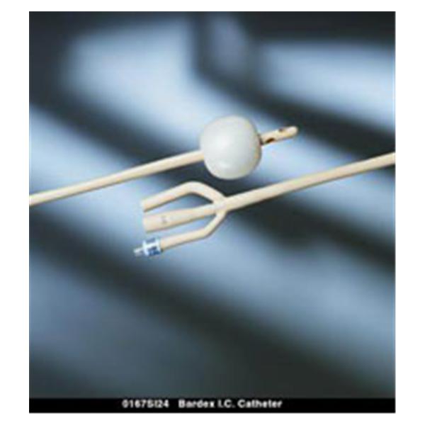 Bard Medical Division Catheter Fl Bardex 26 30cc Md Tp Slcn Slvr/Hdrgl Ct 3Wy 16 12/Ca