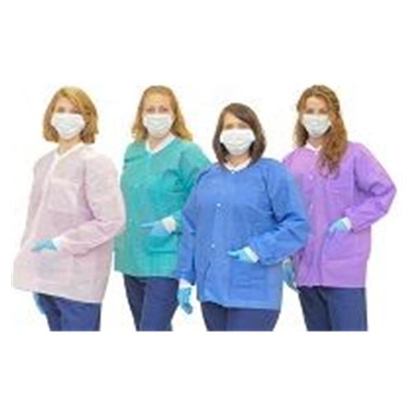 First Medica Lab Coat Jacket ValueFlex Unisex Pink Medium 50/Ca