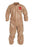 DuPont Tychem 5000 Coveralls with Attached Gloves - Tychem 5000 Zipper Front Coverall with Elastic Wrist and Ankle, Storm Flap, Tan, Size 4XL, Bulk Packed - C3125TTN4X000600