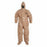 DuPont Tychem 5000 Coveralls with Attached Gloves - Tychem 5000 Coverall with Hood, Socks with Boot Flaps, Double Storm Flap, Tan, Size 5XL - C3128TTN5X00062K