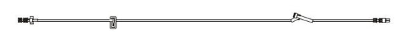 BD Extension Sets - 9" Standard-Bore IV Extension Set with 1.4 mL Priming Volume, Split Septum Port and Spin Male Luer Lock - 10807854
