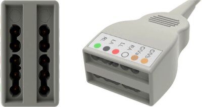 3M Healthcare Yokemate LWS Universal Shielded DIN ECG Cable - CABLE, ECG, YOKEMATE, LWS, UNIV, 10 LEAD - YMC10GE55