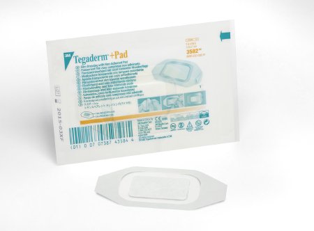 3M Healthcare Tegaderm +Pad Film Dressings with Absorbent Pad - DRESSING, TEGADERM+PAD, 2"X2.75" - 3582