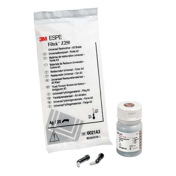 3M Healthcare Filtek Z250 Universal Restorative Capsules - Z250 Restorative Refill Capsule, 20-0.2 G, A3 - 6021A3