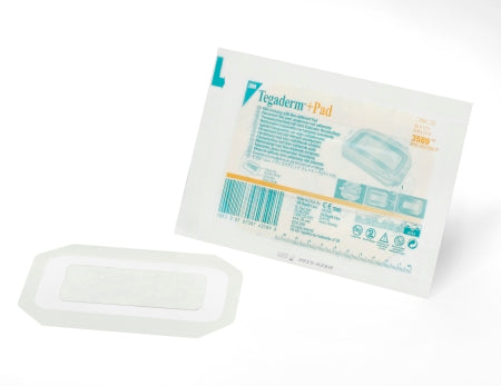 3M Healthcare Tegaderm +Pad Film Dressings with Absorbent Pad - DRESSING, TEGADERM+PAD, 3.5"X6" - 3589