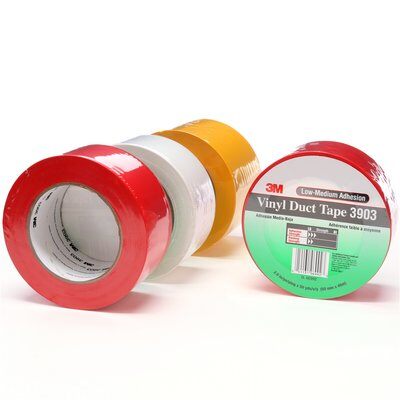 3M Healthcare Vinyl Duct Tape - Vinyl Duct Tape, Black, 2" x 50 yd. - 3903-70006711678