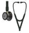 3M Healthcare Littmann Cardiology IV Diagnostic Stethoscopes - 3M Littmann Cardiology IV Diagnostic Stethoscope, Black-Finish Chestpiece, Black Tube, Violet Stem, Black Headset, 27" - 6203