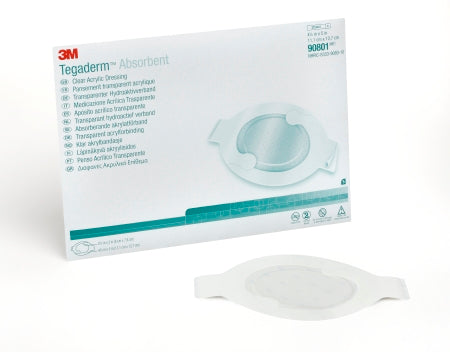 3M Healthcare Tegaderm Absorbent Clear Acrylic Dressing - DRESSING, CLR-ACRYLIC, TEGADERM, 4-3/8"X5" - 90801