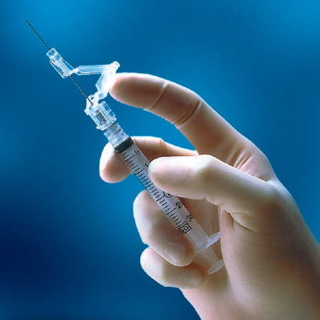 BD BD Slip Tip Shielding Hypodermic Syringe - SafetyGlide Insulin Safety Slip Tip Syringe, 1 mL with 25G x 0.63" Permanently Attached Needle - 305903