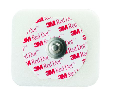 3M Healthcare Red Dot Foam Monitoring Electrodes - ELECTRODE, ECG, FOAM, W/STICKY GEL, ABRADER - 2570