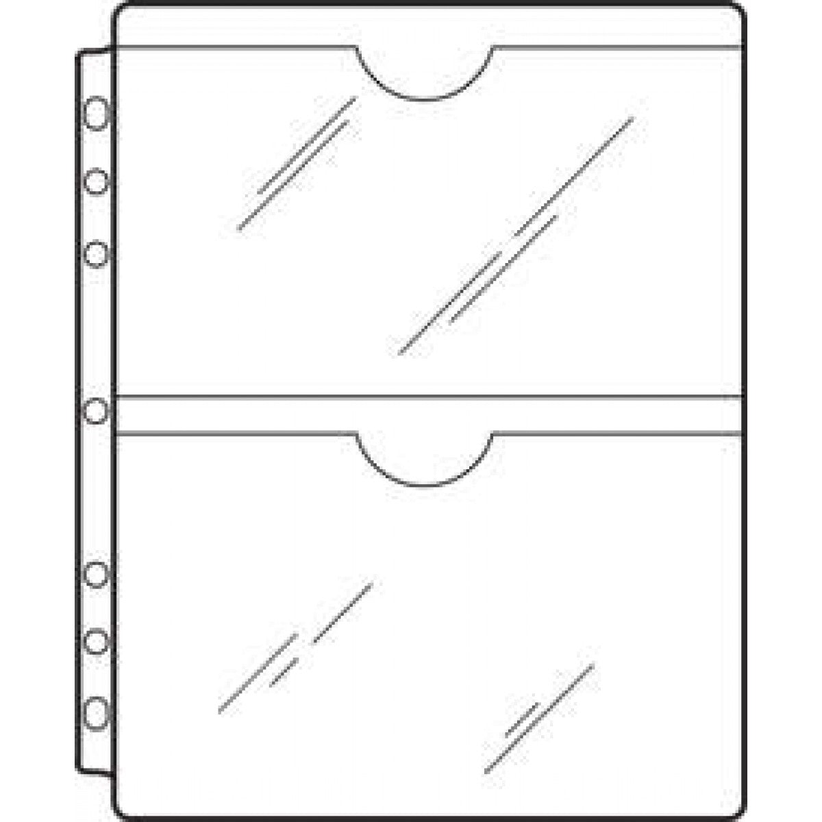 Form Protector Form Protector Clear Vinyl Side Hole, Top Load 9