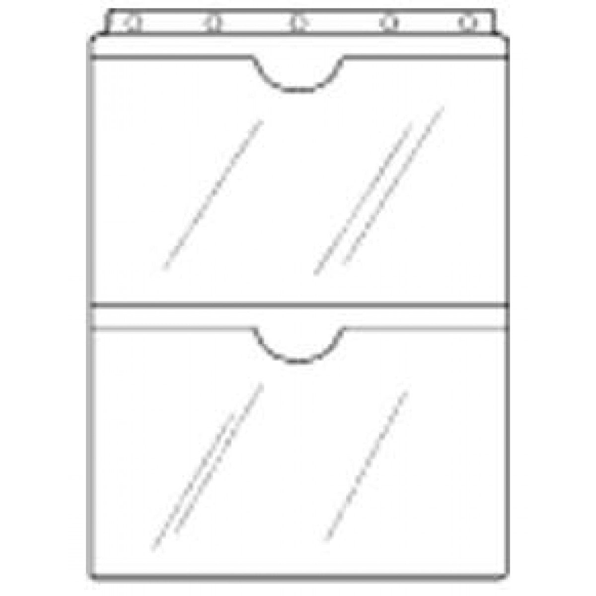 Form Protector Clear Vinyl Top Hole, Top Load 9