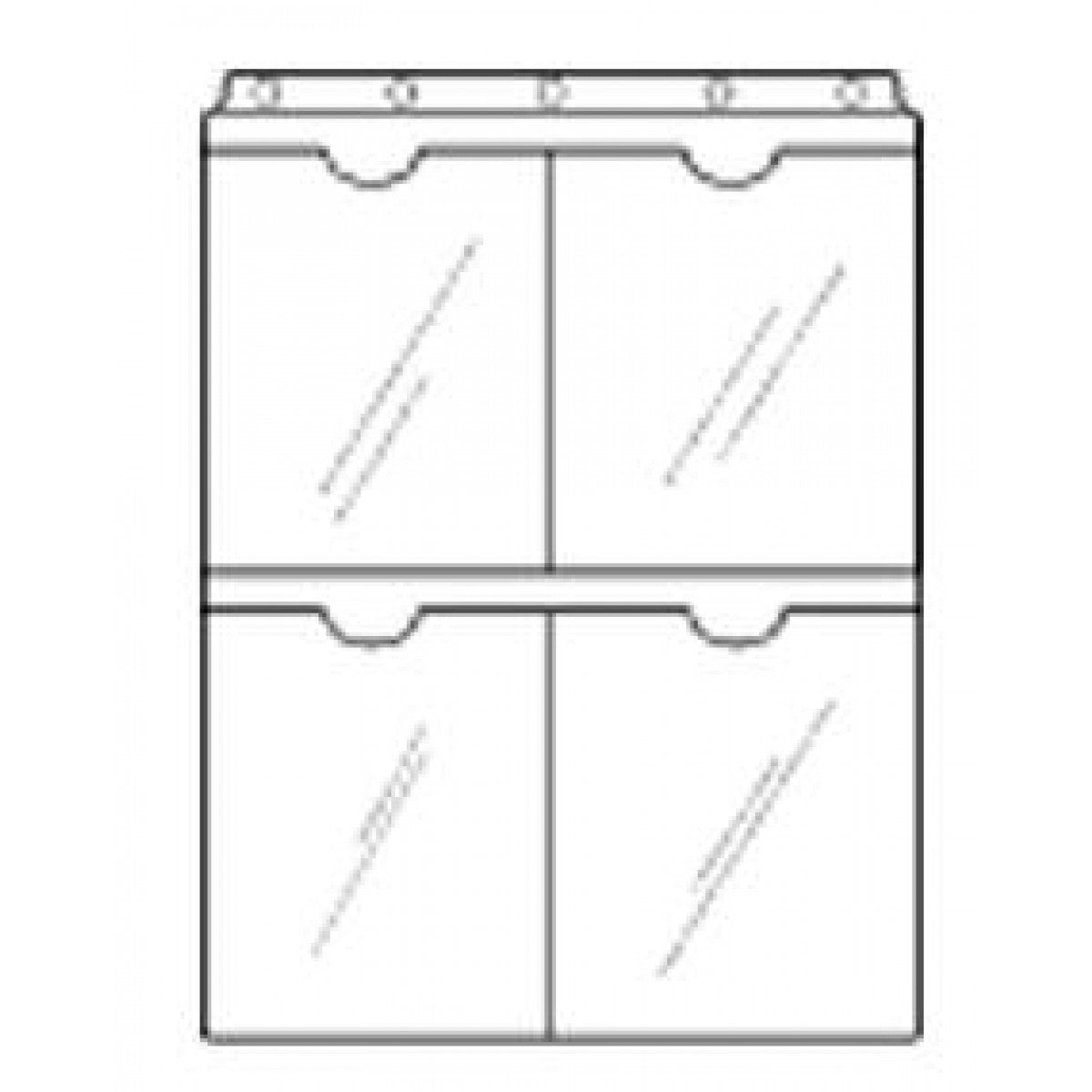 Form Protector Form Protector Clear Vinyl Top Hole, Top Load 9
