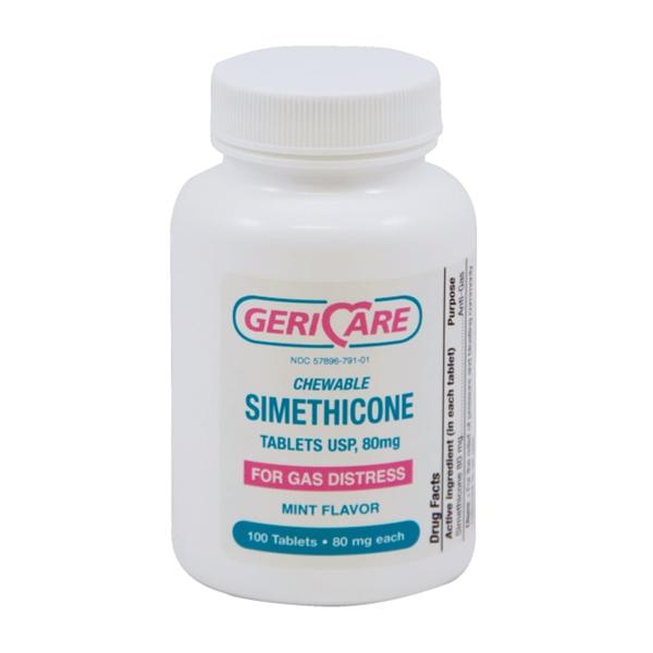 Geri-Care Pharmaceuticals Simethicone Tablets 80mg 100/Bt