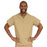 Medline ComfortEase Unisex V-Neck Scrub Top with 1 Pocket - ComfortEase Unisex V-Neck 1-Pocket Scrub Top, Size XL, Khaki - 410JKKXL