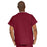 Medline ComfortEase Unisex V-Neck Scrub Top with 1 Pocket - ComfortEase Unisex V-Neck 1-Pocket Scrub Top, Size 5XL, Wine - 410JWN5XL