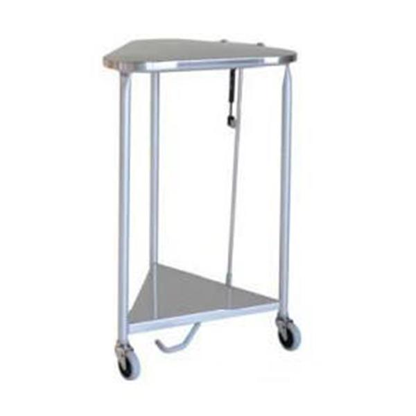 Pedigo Products Hamper Linen Powder Coated Steel Triangular 35x78-5/8" Silver Ea