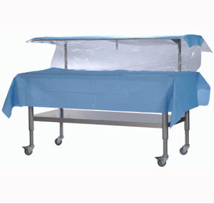 OR Specific Inc 429 Adjustable Big Case Back Table - 2-Tier Adjustable ...