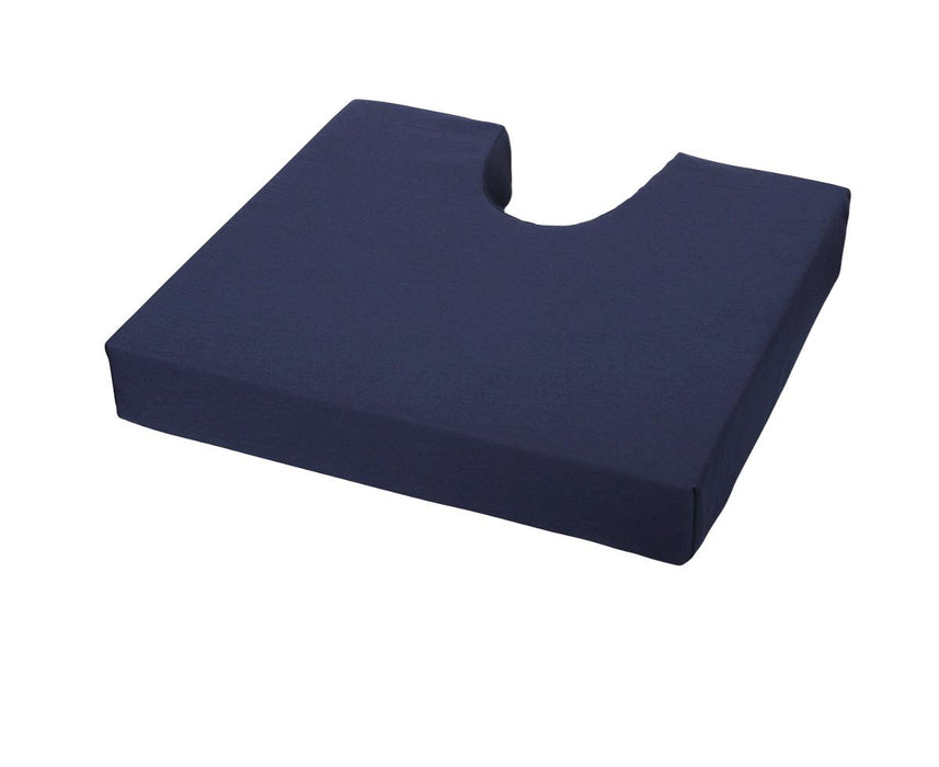 Medline Pressure Redistribution Foam Cushion with Coccyx Cutout - Coccyx Wheelchair Cushion, Retail, 18" x 16" x 3" - WRX369358V1