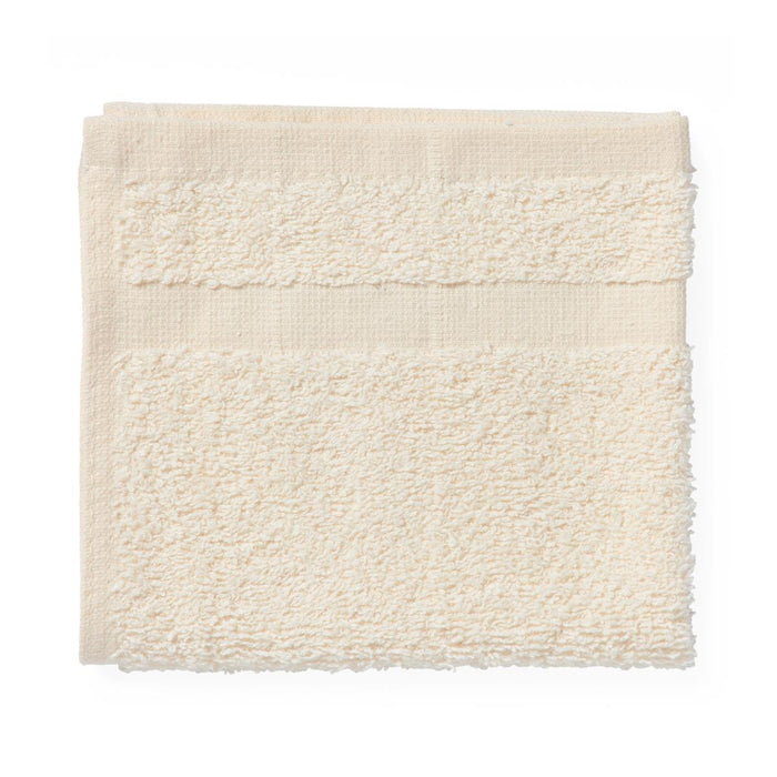 Medline Premium 100% Cotton Ring Spun Terry Washcloths - Premium Ring-Spun Cotton Terry Washcloth, Cream, 12" x 12", 1.4 lb./Dz. - MDTWC5C22CRE