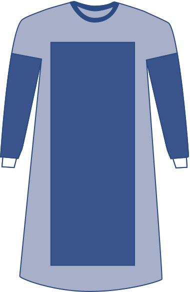 Medline Non-Sterile Poly-Reinforced Eclipse Gowns - GOWN POLY W/BREATH SLEEVES XXL - SPT-2209CS