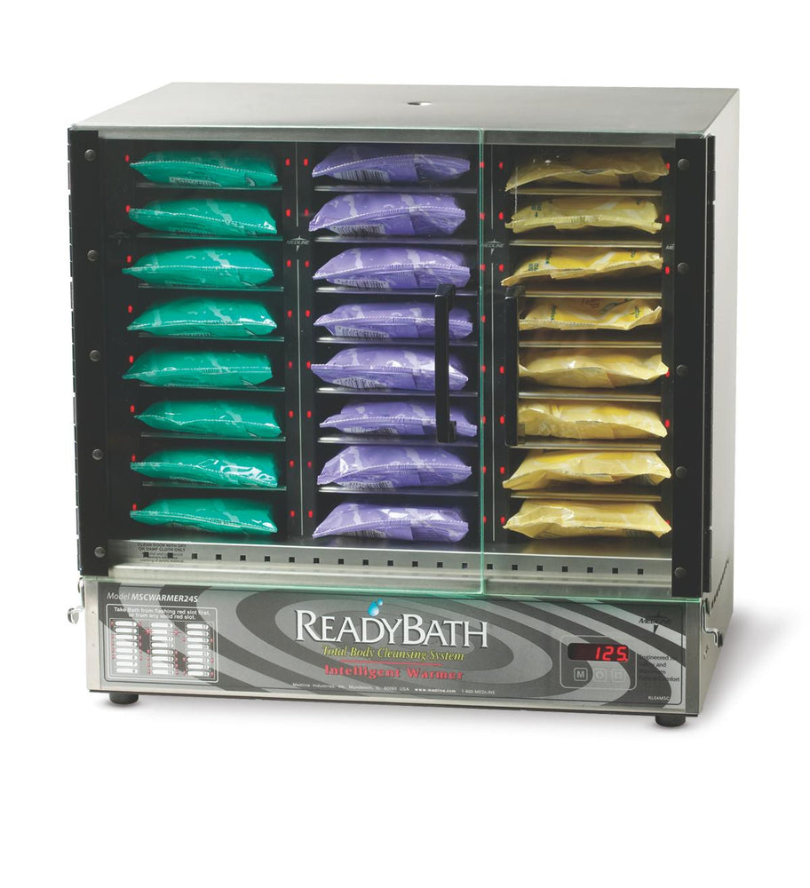Medline ReadyBath Warmers - ReadyBath Warmer with Intelligent Lighting System, 14 Slots - MSCWARMER14S