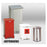 Rubbermaid Container Waste Defenders Stl 3.5gal Step-On Ld Wht Rnd Ea (FGST35EGLWH)