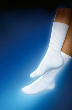 BSN Medical Mini Crew SensiFoot Support Sock - Jobst SensiFoot Crew Socks, White, Size XS - 110875