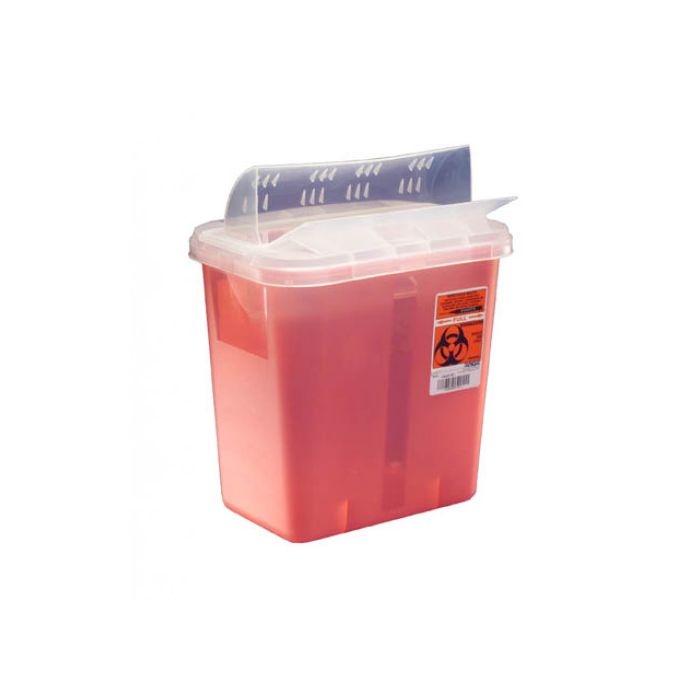 Kendall Sharps Container with Drop Lid