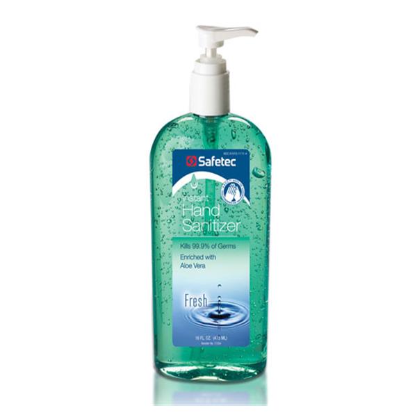 Safetec Of America  Instant Hand Sanitizer Antiseptic Gel 16 oz Fresh Scent Ea