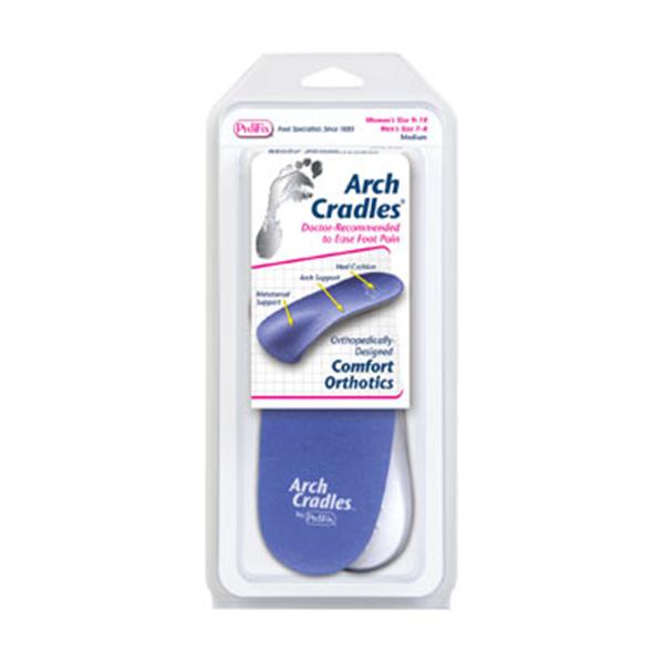 Pedifix Orthotic Support Cradles Arch Gel 3/4 Blue Size X-Large 1/Pr