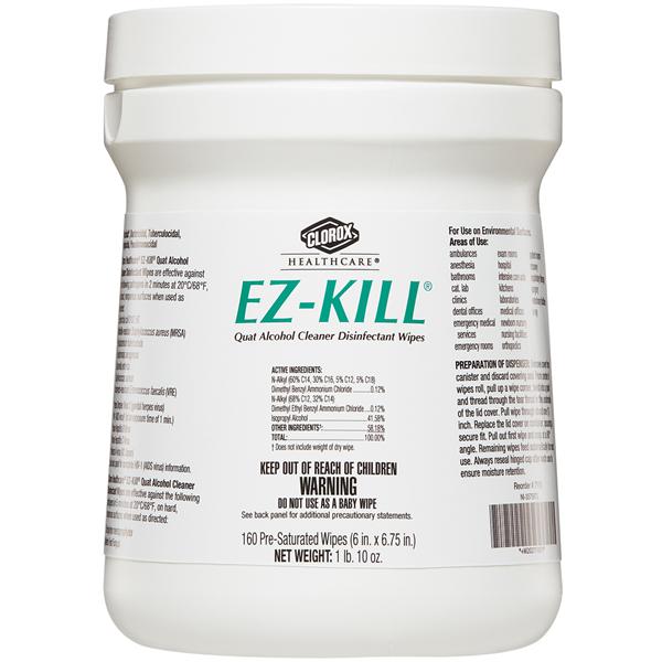 Healthlink Wipes Disinfectant EZ-Kill 160/Ea, 12 EA/CA (7110)