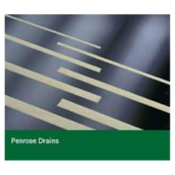 Bard Medical Division Drain Penrose Rubber 18x1/4" Flat Tip Sterile 50/Bx, 4 BX/CA (918010)