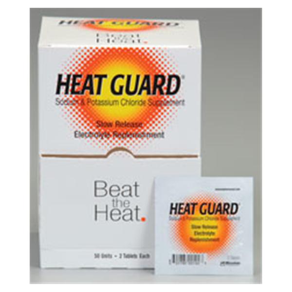 Mission Pharmcal Heat Guard Salt/Potassium First Aid Tablet 50x2/Bx, 4 BX/CA (900132)