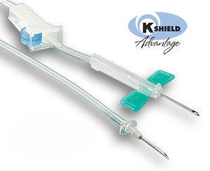 Kawasumi Laboratories K-Shield Advantage Blood Collection Set 16 Gauge 1 Inch Needle Length Safety Needle 36 Inch Tubing Sterile