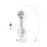 Namic Inflation Device Kits - Inflation Device with 3-Way High-Pressure Stopcock, 1, 050 psi, 30 Atmospheric Pressure (ATM), 20 mL Barrel Volume, 12" High-Pressure Braided Tubing - H965459831