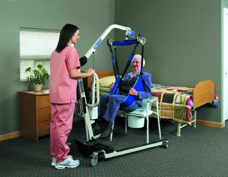 Invacare Standing Slings - Standing Sling, Polyester with Waist Belt, Blue - R130