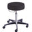 Cardinal Health Pneumatic Exam Stool with Back - Pneumatic Adjustable Stool, 17-3/4" to 24-1/2", Black - C11001B