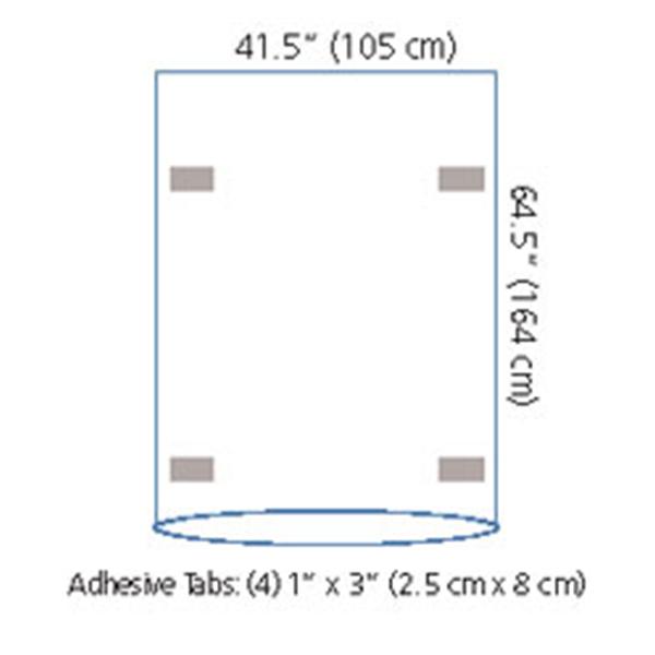 Medical Concepts Develop Cover C-Arm 41-1/2x64-1/2" Clear Sterile 10/Ca