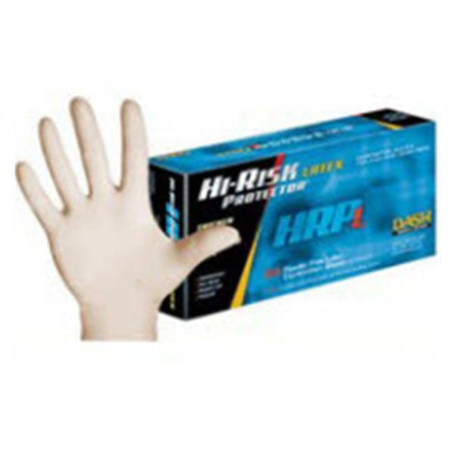 Dash Medical Gloves  Gloves Exam Hi-Risk Protector Powder-Free Ltx 2XL NS Nat 50/Bx, 10 BX/CA (HRL50XXL)