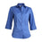 Edwards Garment Co Ladies Shirt 3/4 Length Sleeve - Women's Tailored Full-Placket Stretch Shirt with 3/4-Length Sleeves, French Blue, Size M - 5033 061-FR BLU M