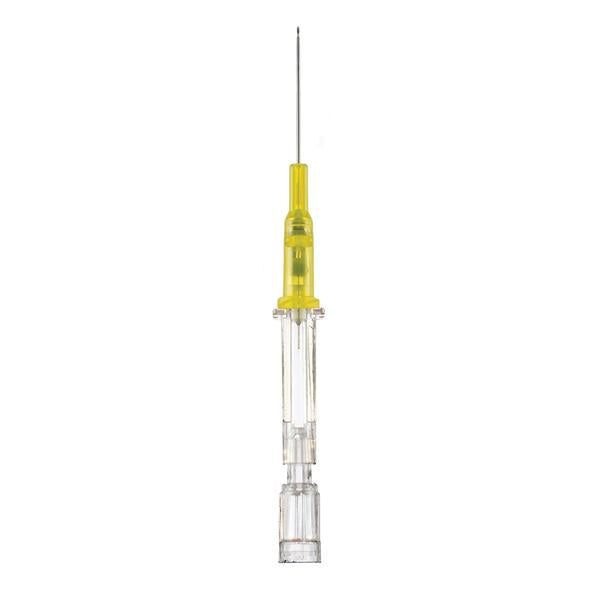 B Braun Medical  Catheter IV Introcan Safety Safety Straight 24gx3/4" Yellow Ea, 50 EA/BX (4252500-02)