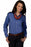 Edwards Garment Co Ladies Oxford Shirts - Women's Long-Sleeved Oxford Shirt, French Blue, Size XS - 5077 FRENCH BLUE XS