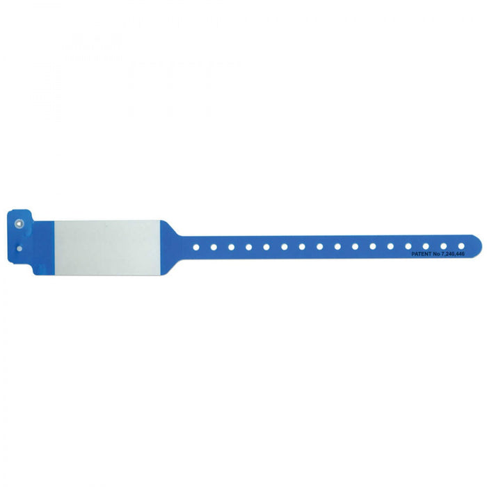Sentry Bar Code Labelband Wristband Secursnap Closure Shield Wristband 500/Box
