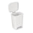 Brewer Company Can Trash Plstc 8gal Step-On Pedal Overlapping Lid Wht Rctngl Ea