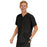 Medline Madison ave Unisex Stretch Fabric Scrub Top with 3 Pockets - Madison ave Unisex Scrub Top with 3 Pockets, Size L, Black - 5515BLKL