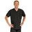 Medline Madison ave Unisex Stretch Fabric Scrub Top with 3 Pockets - Madison ave Unisex Scrub Top with 3 Pockets, Size L, Black - 5515BLKL