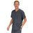 Medline Madison ave Unisex Stretch Fabric Scrub Top with 3 Pockets - Madison ave Unisex Scrub Top with 3 Pockets, Size 2XL, Charcoal - 5515CHRXXL