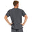 Medline Madison ave Unisex Stretch Fabric Scrub Top with 3 Pockets - Madison ave Unisex Scrub Top with 3 Pockets, Size 2XL, Charcoal - 5515CHRXXL
